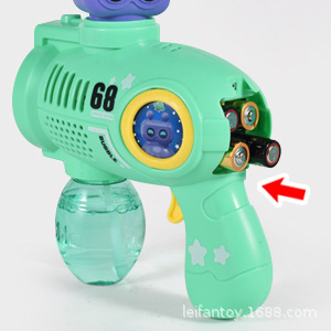 Cross-border 32-hole space alien bubble machine, hand-held electric self-priming rotating light music bubble gun pic 8