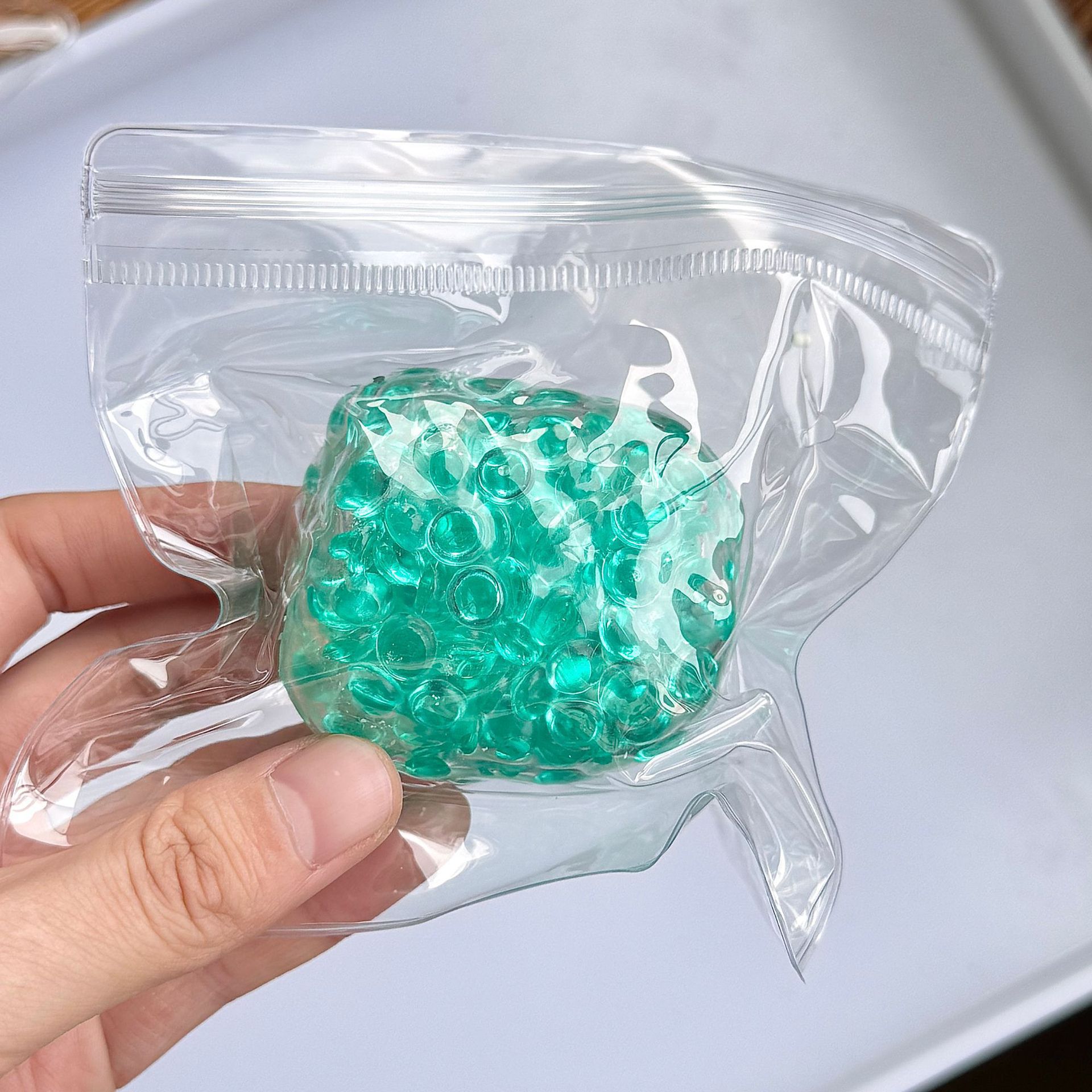 手作球透明冰川珠子爆爆珠解压发泄吵吵球创意玩具儿童无毒减压玩具详情5