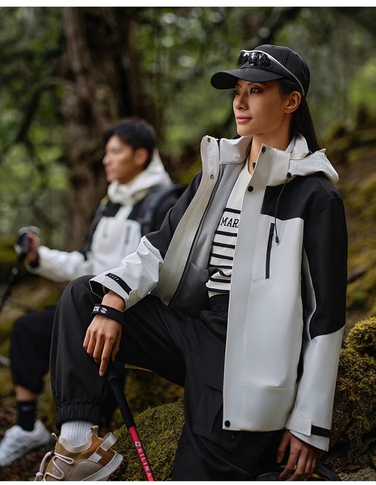 冲锋衣男三合一外套女户外加厚防风防水徒步登山服团建定制印logo详情18