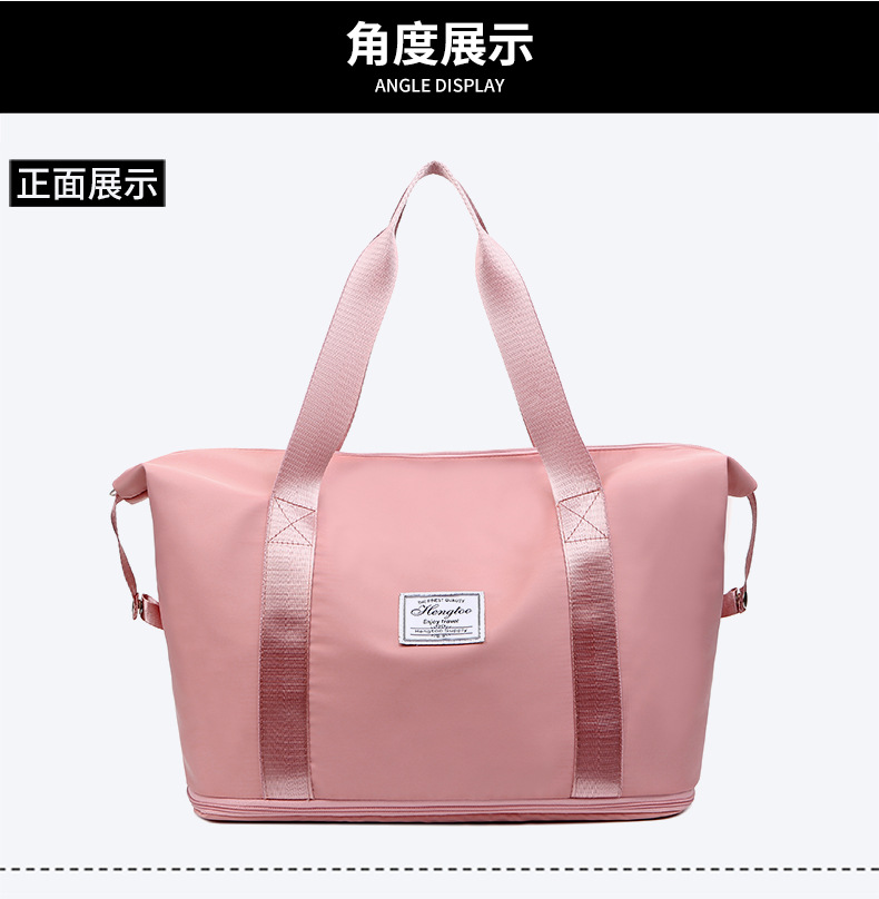 A new dry-wet separated luggage bag and a large-capacity multi-functional portable fitness bag that can be stored in a suitcase with a pull handle pic 24