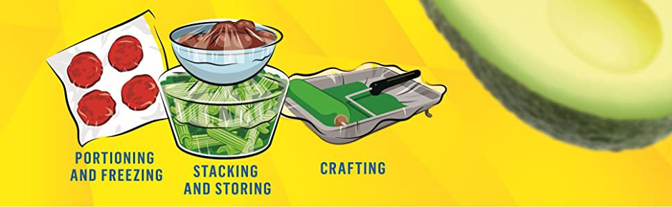 W053外贸英文版保鲜膜食品级PE塑料点断式撕拉厨房家用耐高详情6