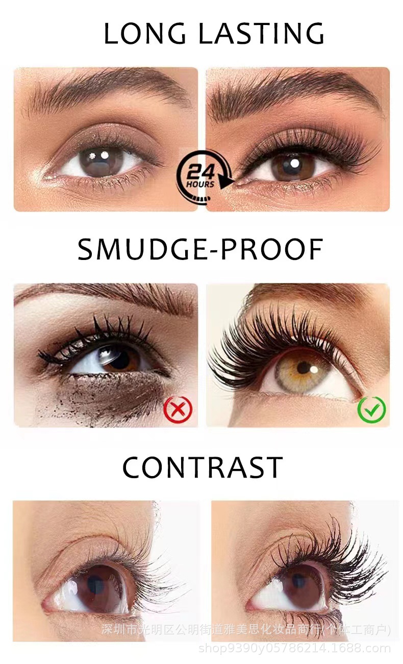 Cross-border wholesale LYVV best-selling makeup mascara: Long, thick, curly, long-lasting eyelashes, waterproof, sweat-proof, no makeup smudge 02 pic 6