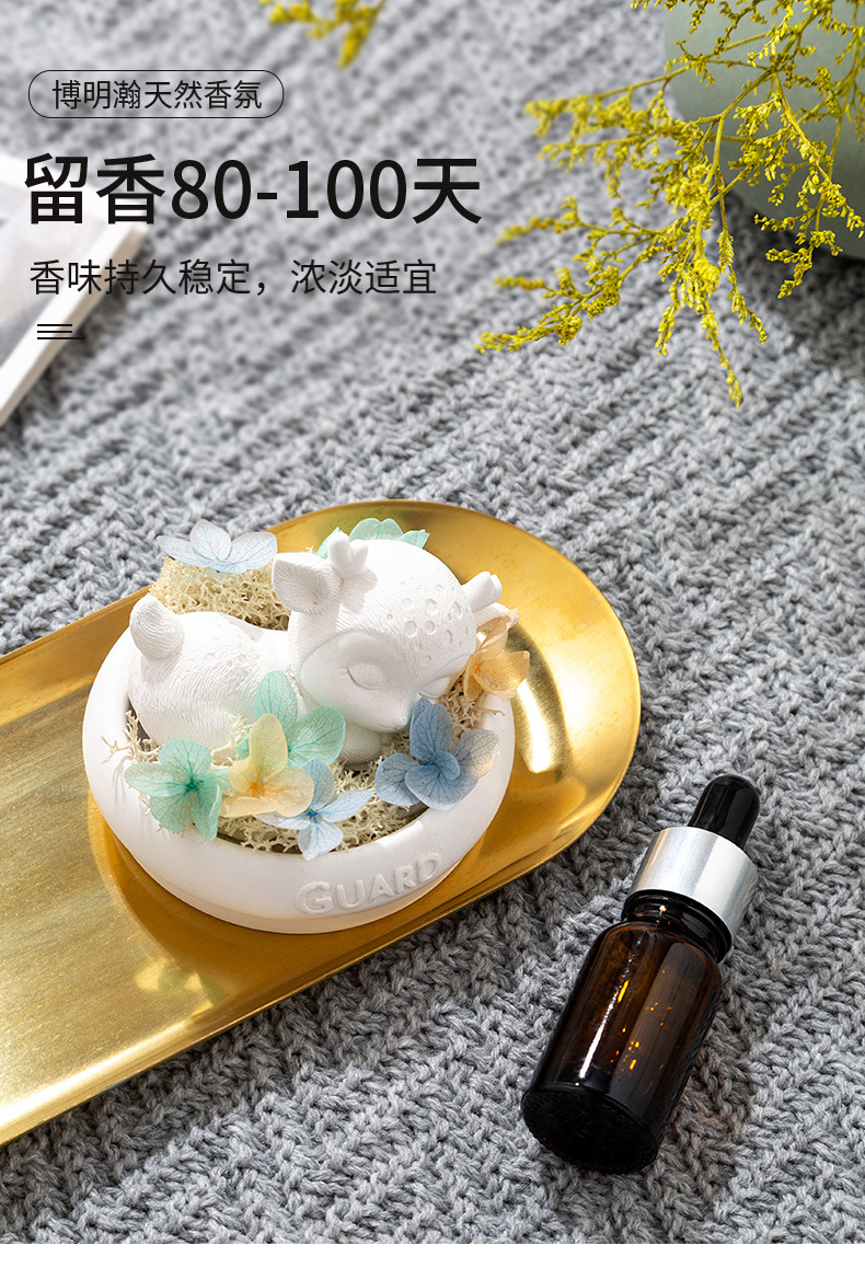 车载香薰固体香膏淡香卡通香水车用摆件热销少女香氛汽车摆件批发详情5