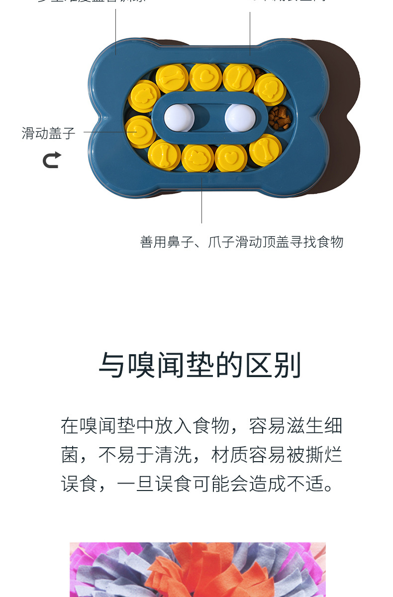 Rongka Pet Cross-border Amazon Upgraded bone-shaped adjustable dog educational feeding toy, a great way to relieve boredom pic 16