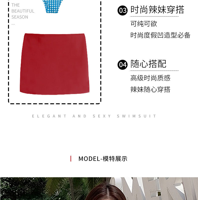 The 2026 new bestseller, conservative, slimming and sexy one-piece halter suit for hot spring soaking, Thai high-end sleeveless swimsuit for women, 125662 pic 6