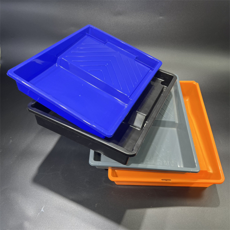 9-inch blue paint latex paint tray, thickened plastic tray, large-capacity wall painting wonder, roller painting tray pic 16