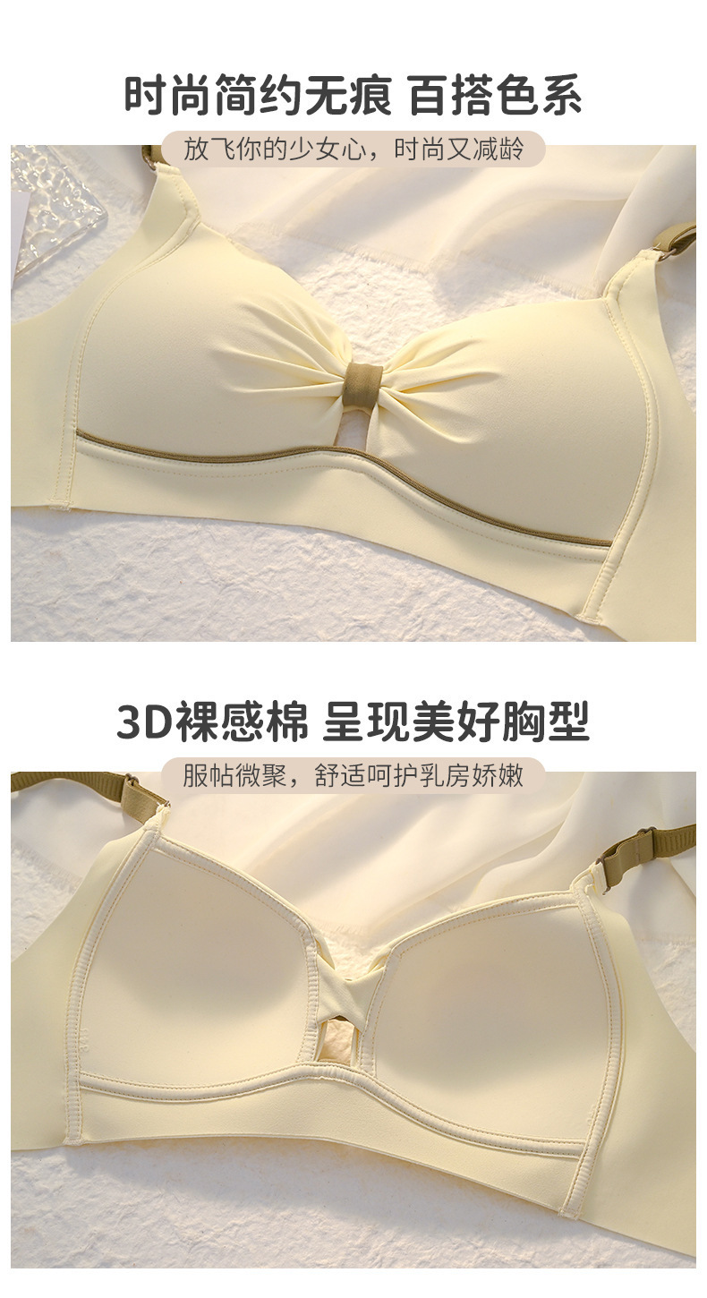 T跨境热销夏季无痕内衣小胸聚拢薄款文胸防下垂美背无钢圈软内衣详情8