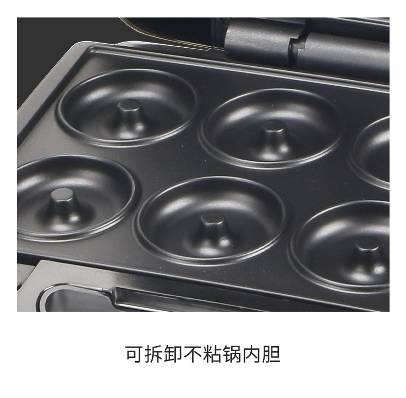 110V six-in-one sandwich machine, multi-functional waffle machine, heating electric griddle, steak machine, Panini breakfast machine pic 9