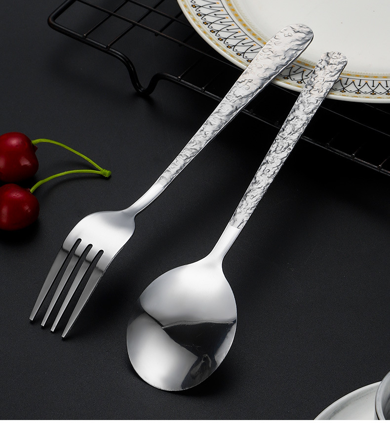 不锈钢西餐餐具高颜值酒店家用创意牛排刀沙拉甜品勺子叉子高级感详情10