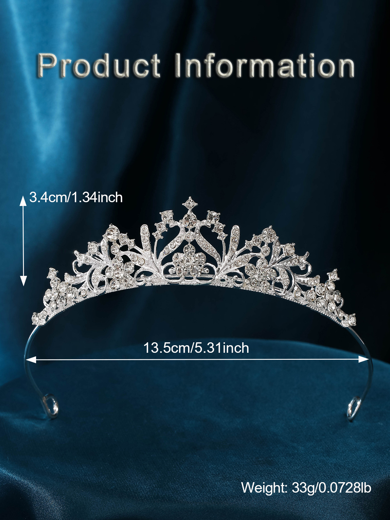 The new princess crown for the 18th birthday of the bride, the main wedding dress and hair accessory, and the trendy headwear exude a sense of luxury pic 2