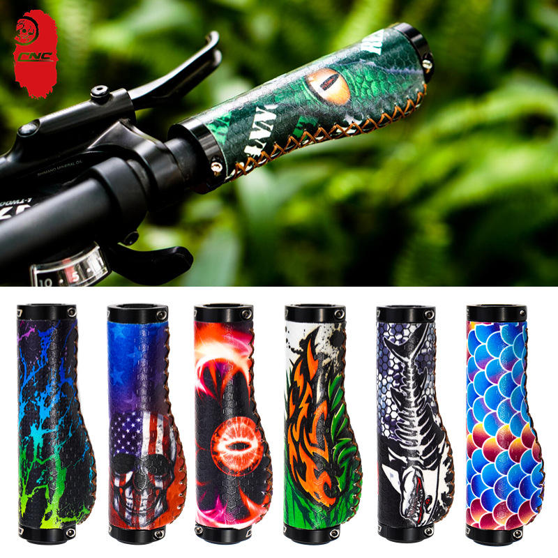 CNC bicycle handlebar covers, anti-slip and shock-absorbing mountain bike handlebars, folding bike silicone comfortable handlebar covers, bicycle accessories pic 8