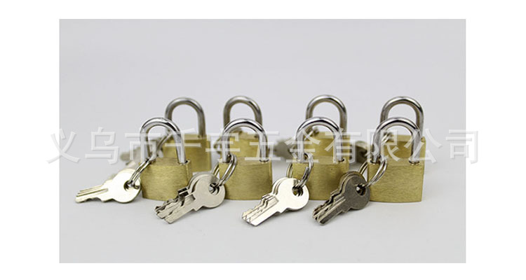 Small copper lock, 20mm copper core, white board, copper padlock, luggage and bag lock, small change can, small lock head, dormitory anti-theft lock pic 11
