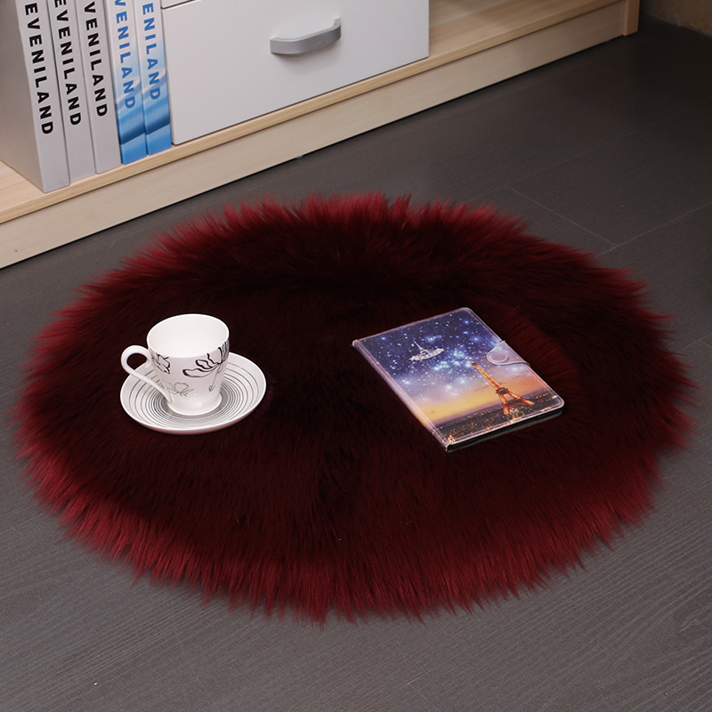 Cross-border factory direct sales and wholesale of imitation wool carpets, long plush, anti-slip, absorbent, comfortable and skin-friendly for living rooms and bedrooms pic 9