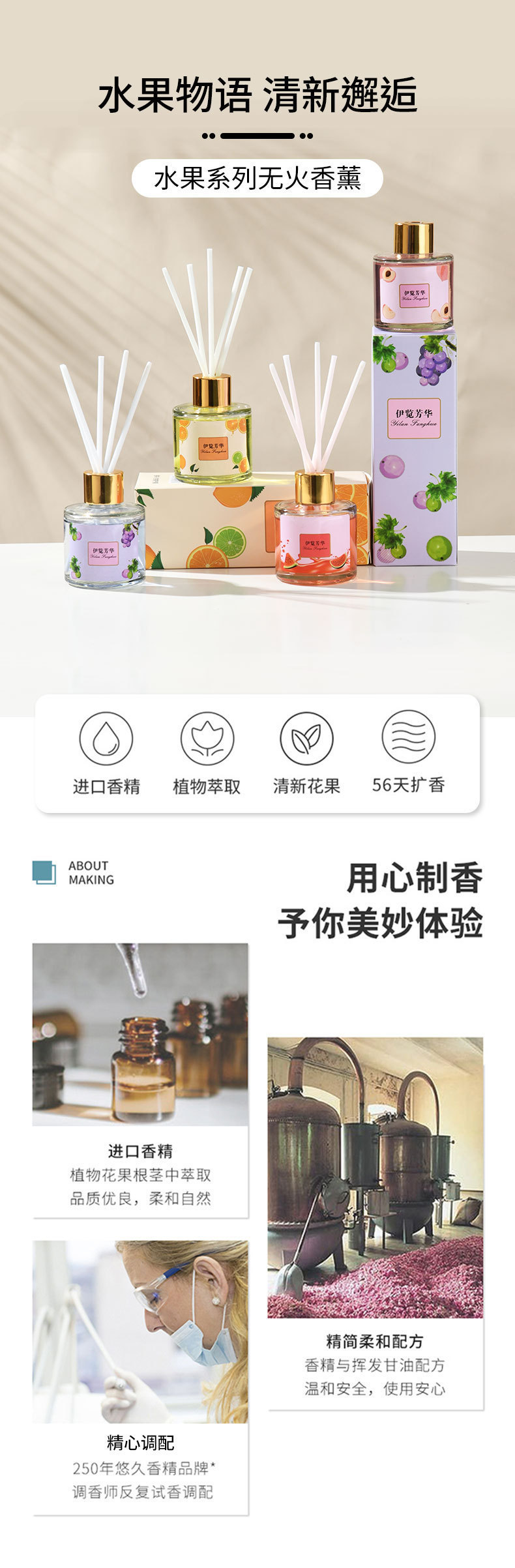 五星级酒店无火香薰清新持久室内香氛家用水果味清新香氛厂家批发详情1