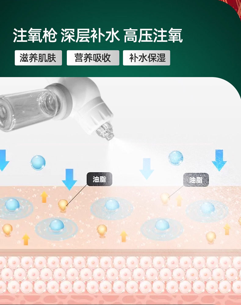 shanilak 韩国超微氢氧小气泡美容仪器面部清洁注氧补水皮肤综合管理仪详情14