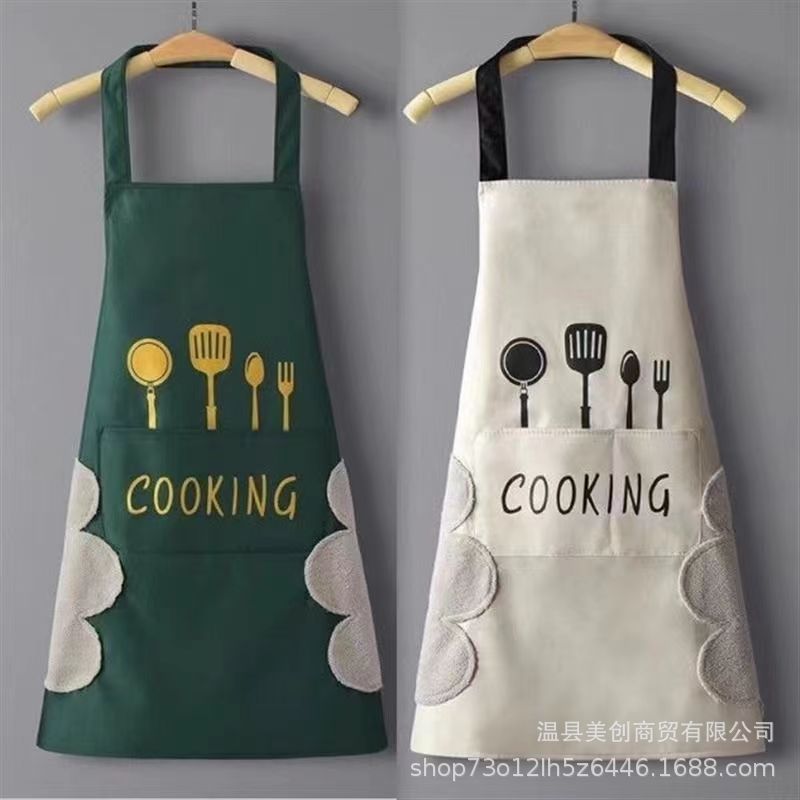 围裙厨房做饭防水防油免清洗工作服男女同款厨房围裙家用做饭时尚详情19