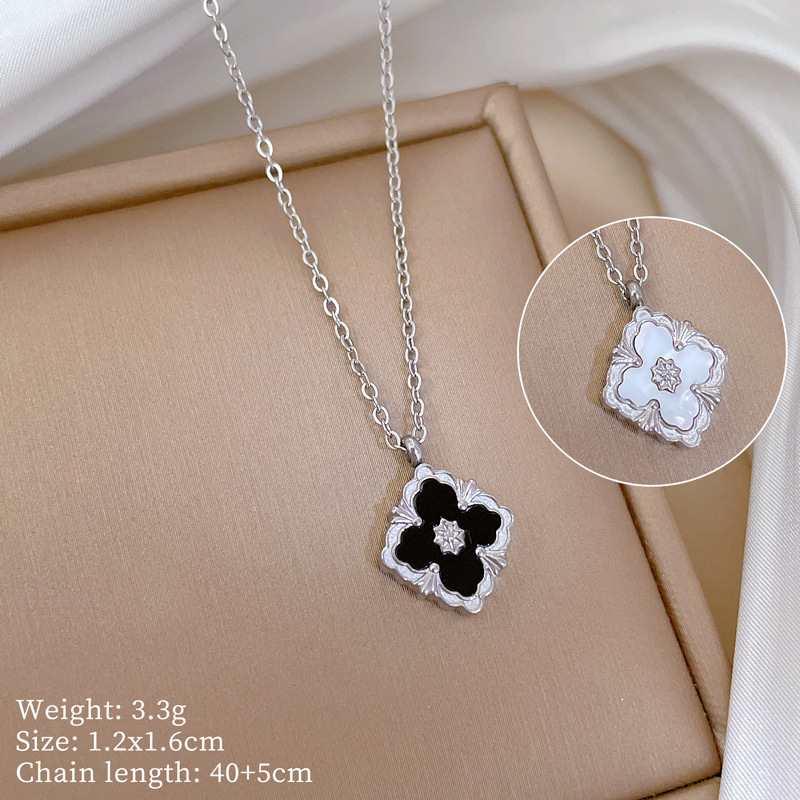 【通体钛钢】几何星球个性极简风炉内真金项链女ins网红锁骨链详情50