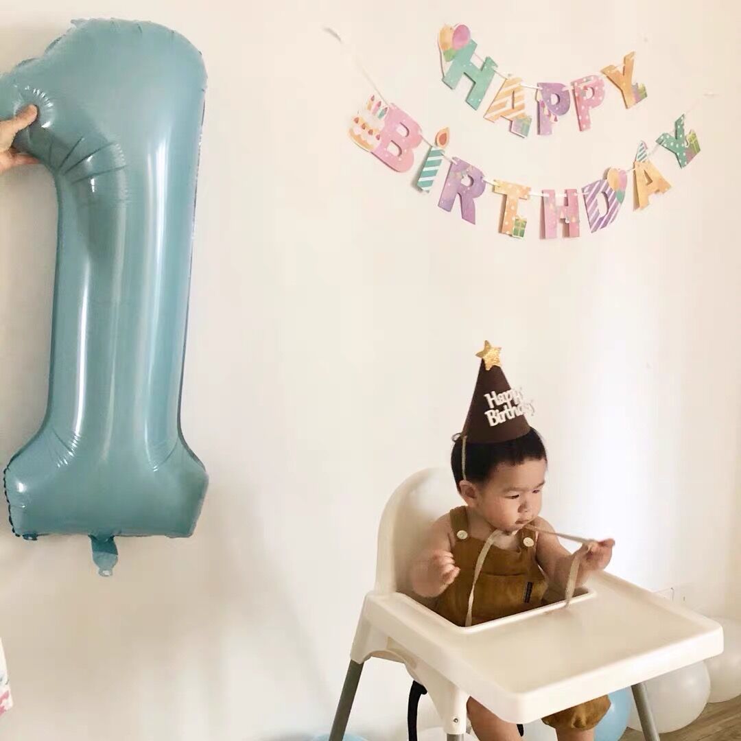 韩国ins风宝宝周岁生日无纺布毛毡帽子 周岁生日装饰布置生日帽子详情12