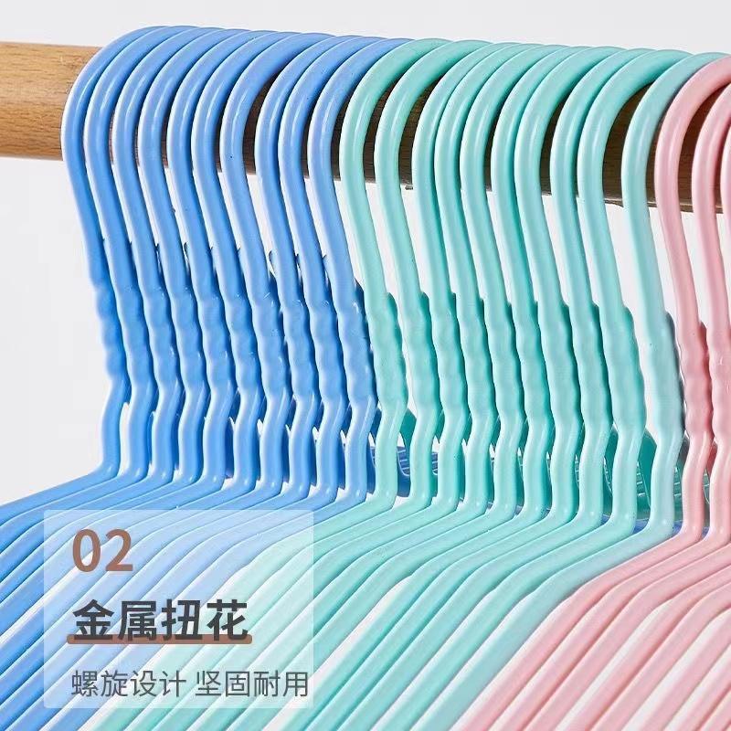 衣架家用挂衣无痕防滑肩角晾晒衣挂不起包加粗加厚衣服挂架衣撑子详情3