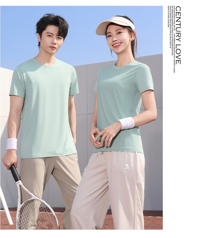 新款速干短袖男t恤企业服男装夏季透气工作服薄款上衣运动服田径详情17