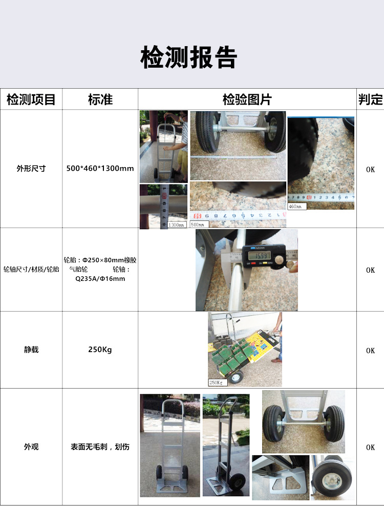 铝合金老虎车双轮两轮手推车工地拉货车建筑货仓车两轮手推搬运车详情13