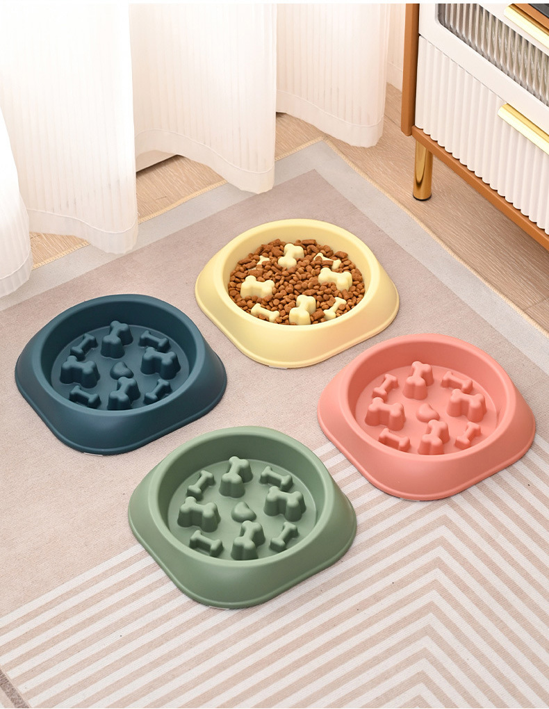Rongka Pet Cross-border Pet cat and Dog anti-choking and anti-vomiting slow food Bowl, multi-color small and medium-sized dog easy to clean pet slow food bowl pic 12