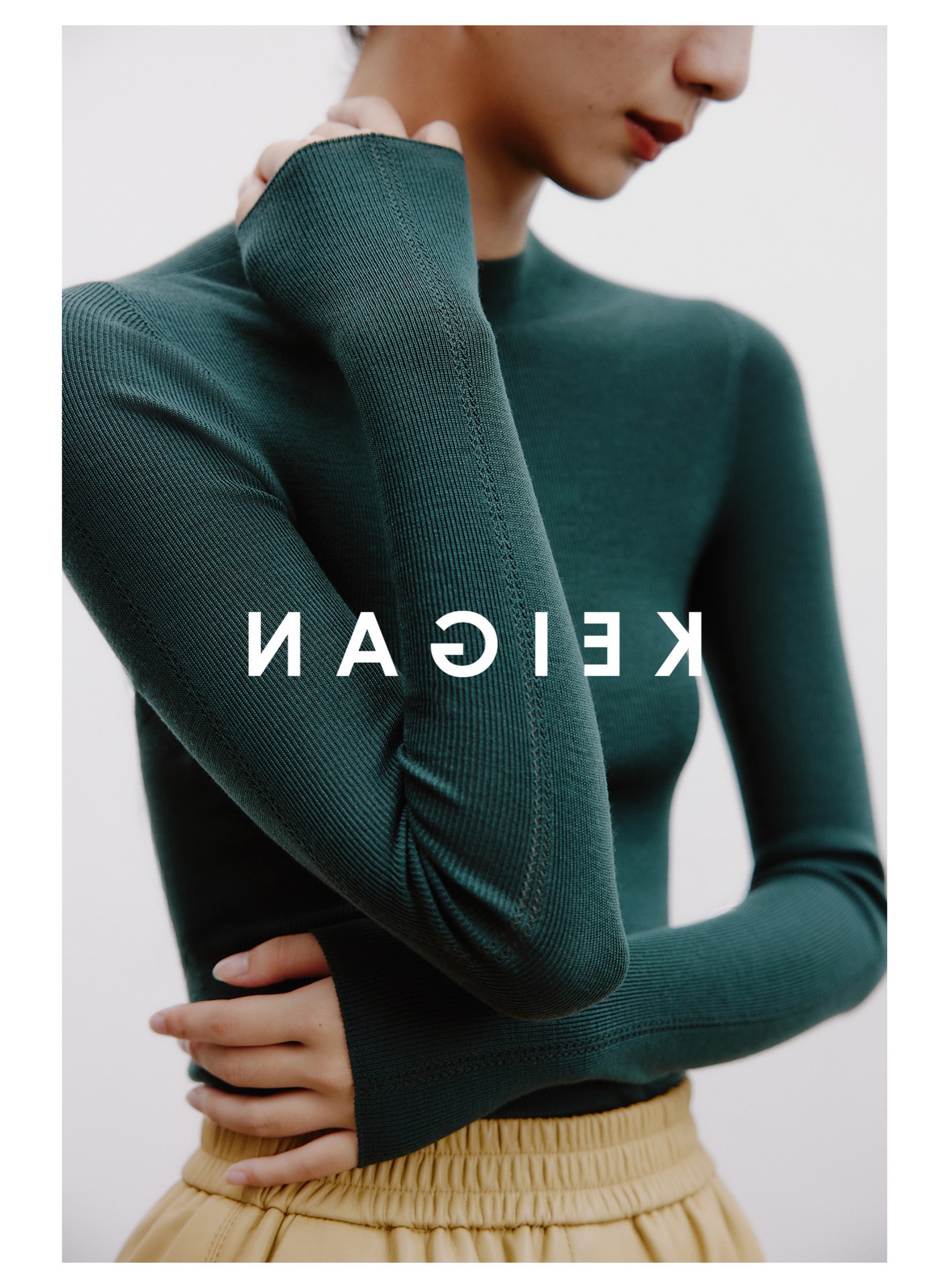 Italian 嵿 luxury 120s washable 160s gold wool 18-needle seamless base knit top for women pic 37