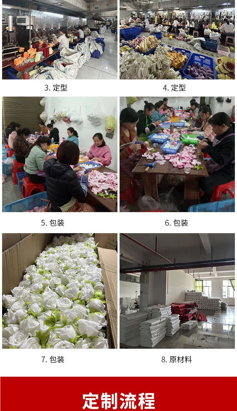 跨境仿真花束家居软装摆件摆设婚礼堂婚庆花束高级感装饰玫瑰假花详情14