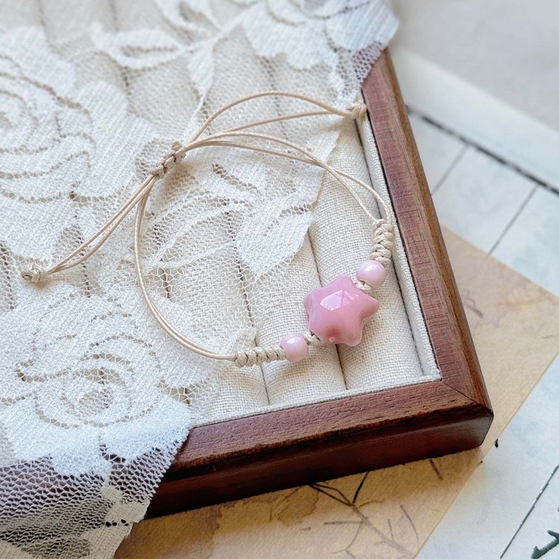 景德镇陶瓷手链女式星星高级感可调节新中式手绳女批发手饰饰品详情14