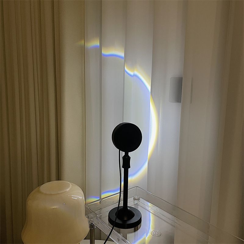 ins简约月亮投影灯卧室网红氛围灯彩虹小夜灯少女心台灯生日礼物详情9