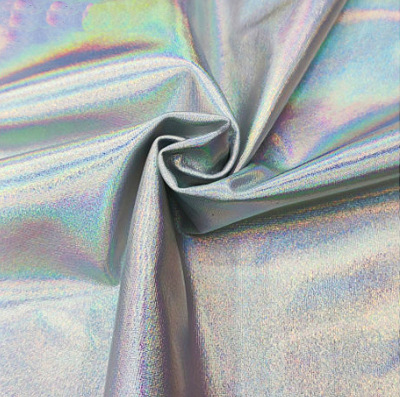 Seven-color plain laser-patterned gilding fabric, spandex four-sided embossed, European and American tight-fitting, swimsuit, stage costume packaging, gilding and laser-patterned paper material pic 7