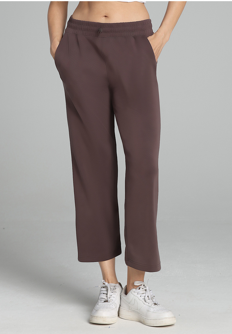 莫代尔七分裤Softstreme瑜伽运动休闲直筒裤阔腿显瘦宽松高腰女裤详情34