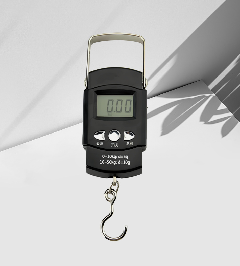 A09 50KG portable electronic scale, tape measure, electronic scale, hand-held lifting scale, hanging scale, cross-border electronic scale for express delivery pic 4
