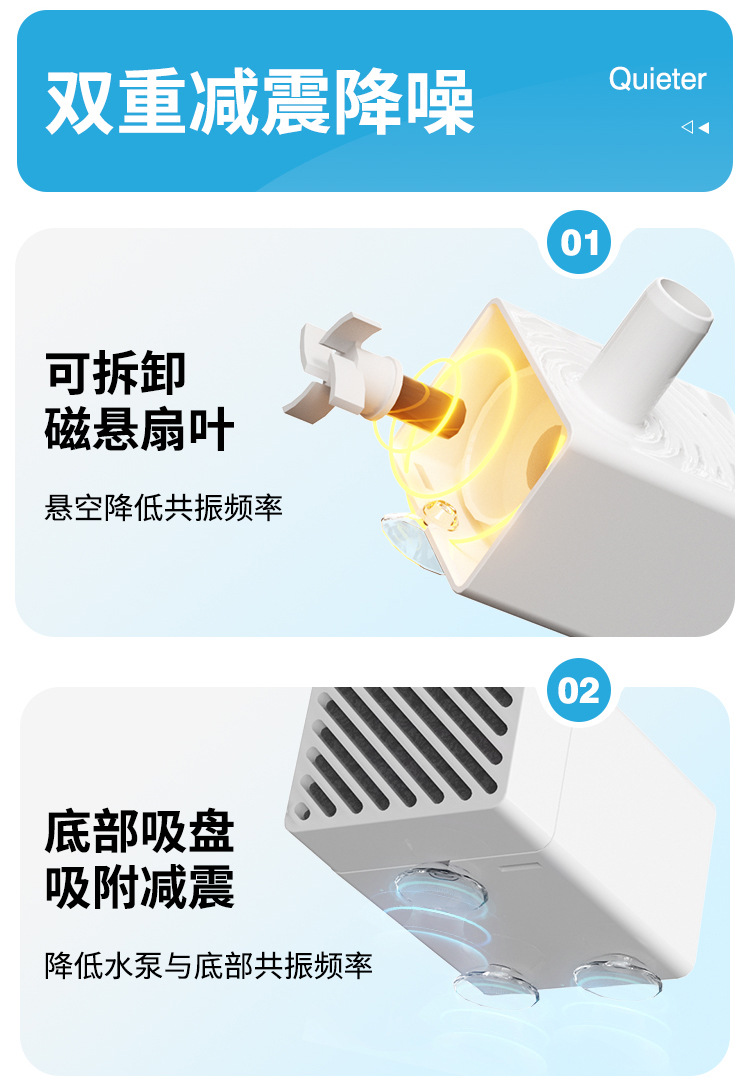 Little Bear pet water dispenser, cat water dispenser, automatic fresh water, intelligent water feeder, wireless and unplugged pic 22