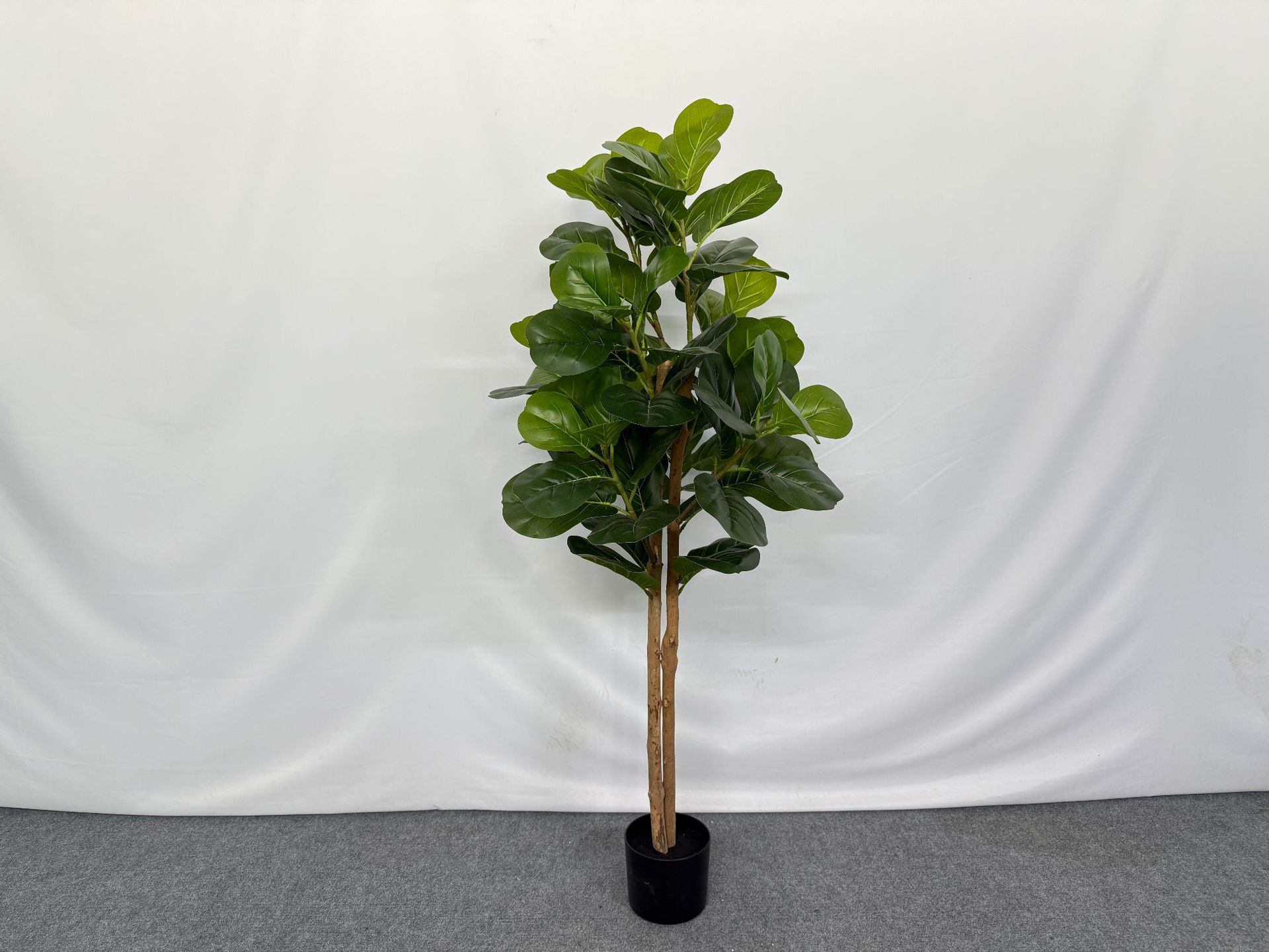 Simulated new style Ficus lyrata potted plant, large home floor-standing decorative item, green plant for homestay and shopping mall decoration, Ficus lyrata pic 6