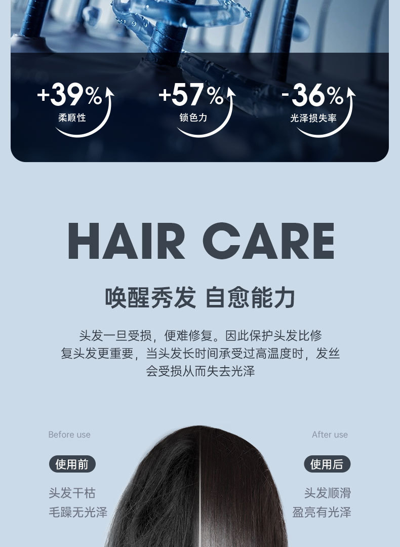 Cross-border e-commerce wholesale hair dryers, cold and hot air without damaging hair, negative ion household high-power hair dryers pic 19