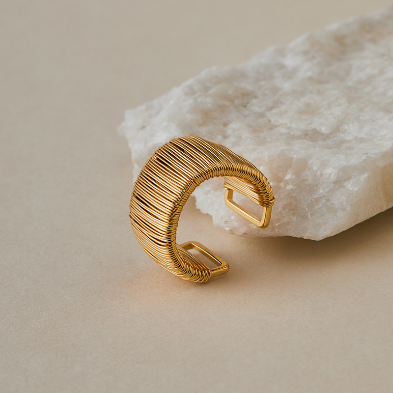 希朗-重工保色戒指开口设计宽面复古chic风欧美个性食指戒商务款详情18