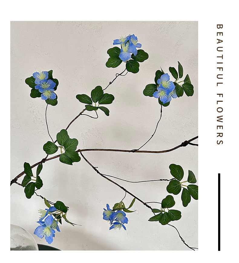 侘寂风仿真花假花观音莲干花花束摆设客厅餐桌装饰插花花艺摆件详情11