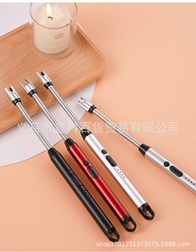 JL825新款家用点火器点火器充电打火机户外防风电弧脉冲火机详情18