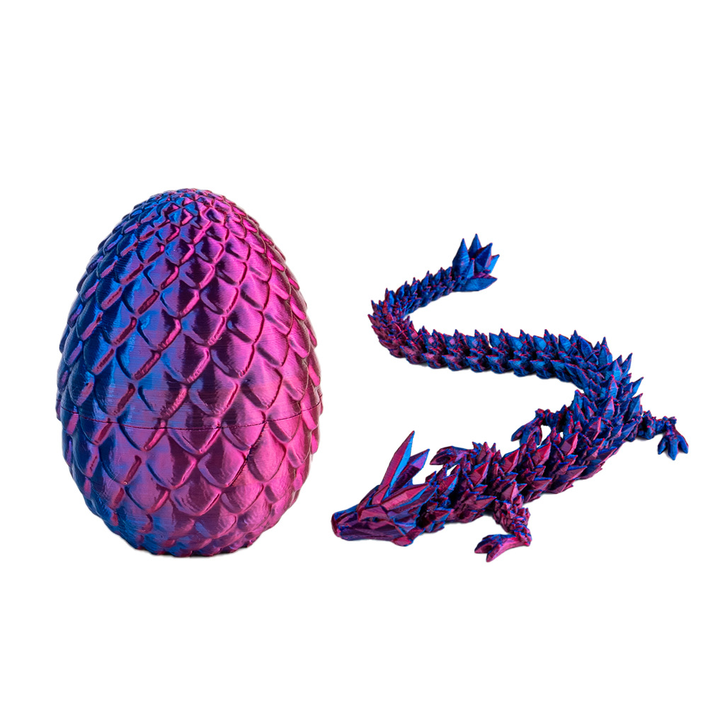 【工厂直销】3d打印蛋龙蛋复活节彩蛋关节可动摆件玩具工艺品水晶详情8