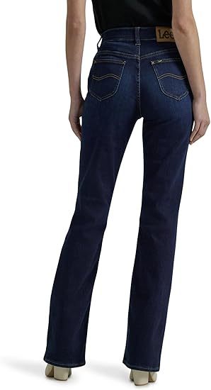 Elastic jeans for women, spring and autumn, pear-shaped figure, high waist, slimming, straight long pants, slimming, fitted jeans custom-made pic 3