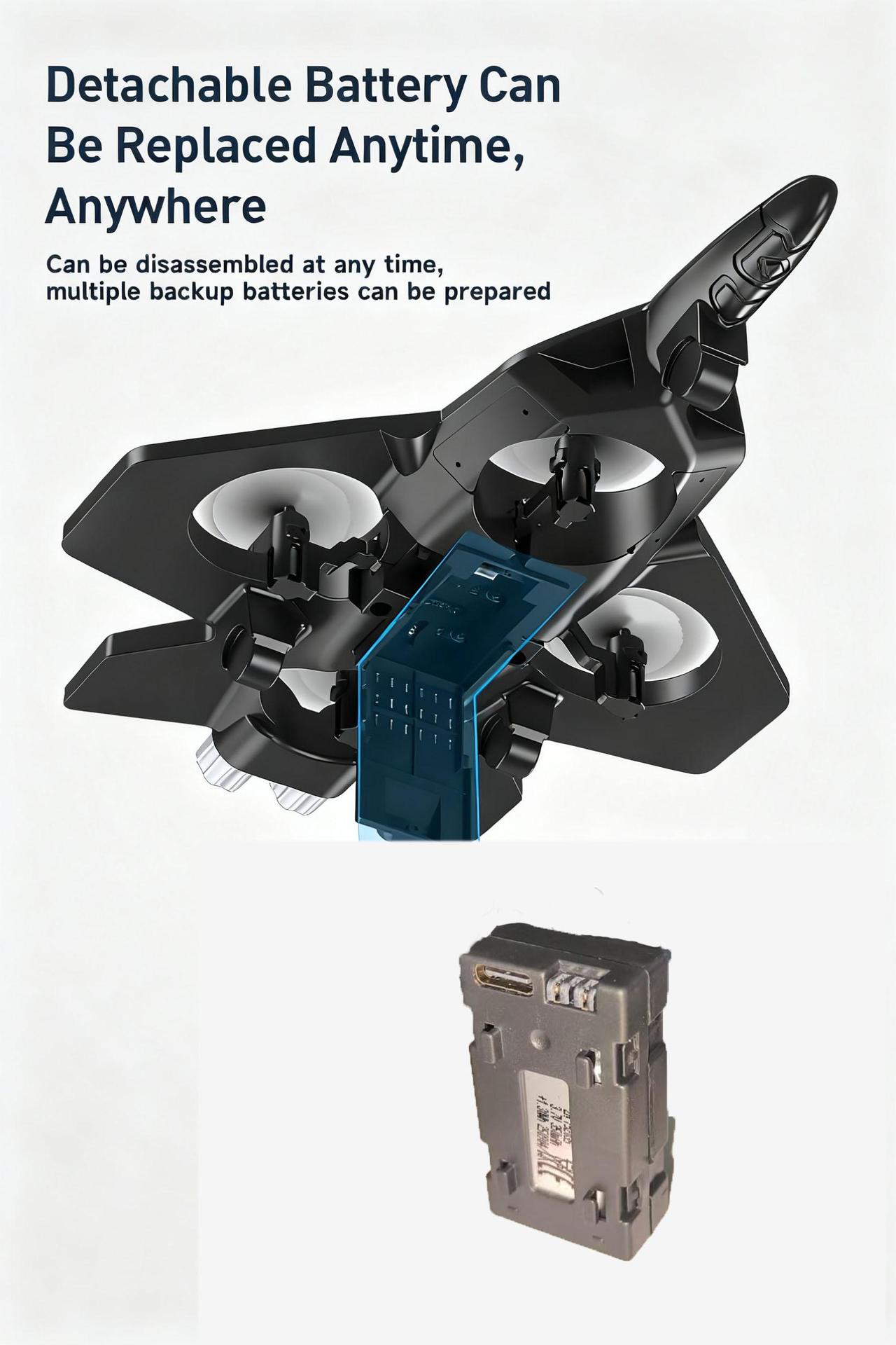 Cross-border new remote-controlled aircraft, stunt aircraft, foam aircraft, light charging, shock-resistant four-axis drone toy pic 9