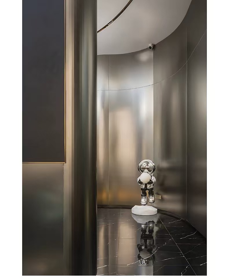 竹炭木金属板金属拉丝饰面板碳晶板镜面护墙板竹木纤维装饰木饰面详情11