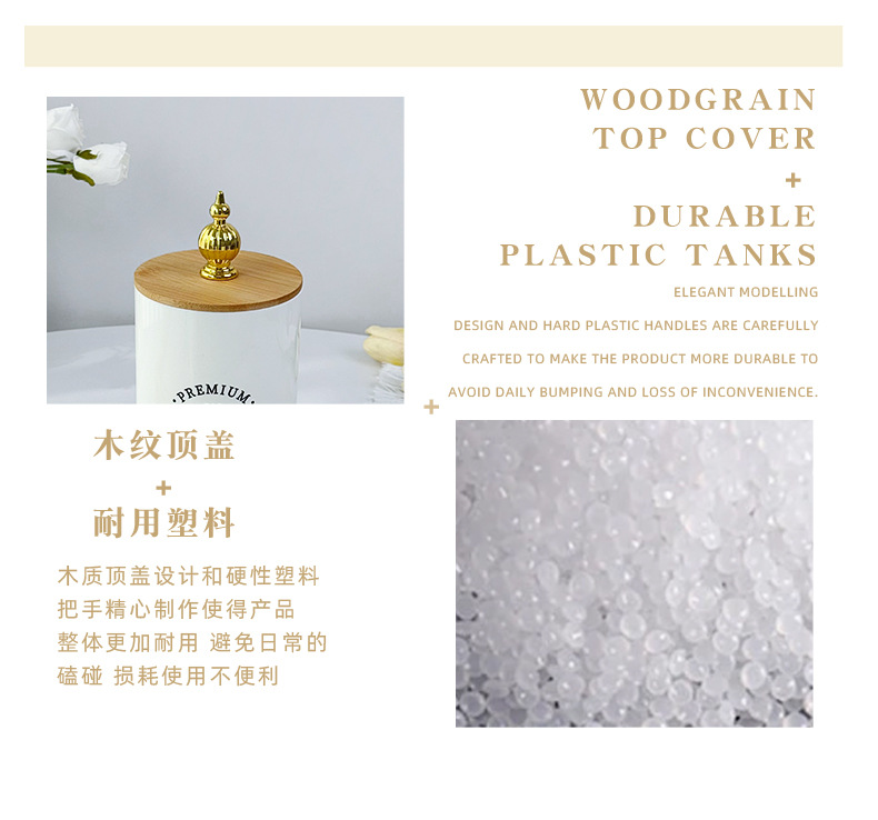 PET export thickened kitchen snack cans, candy boxes, tea cans, bamboo LIDS, coffee cans and storage boxes for storage pic 6