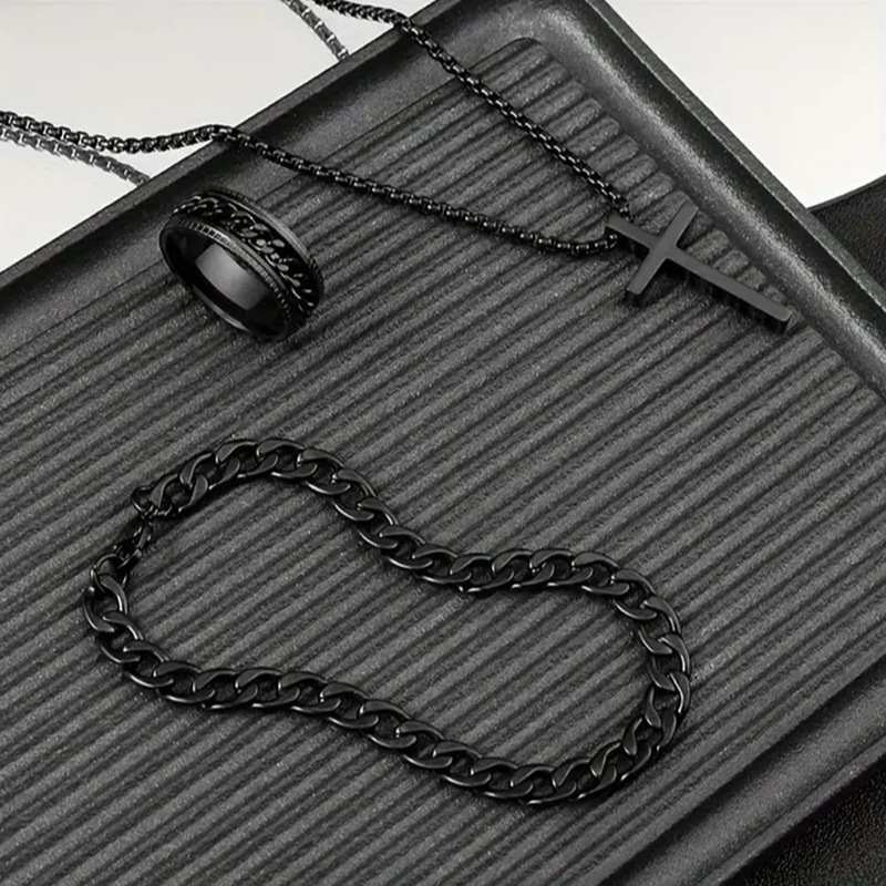 SHEIN Amazon temu best-selling European and American cross set decorative items. The chain can rotate and the electroplating does not fade pic 5