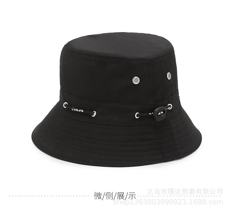 户外遮阳渔夫帽外贸款经典纯色成人款钓鱼帽子工人帽可折叠帽批发详情7