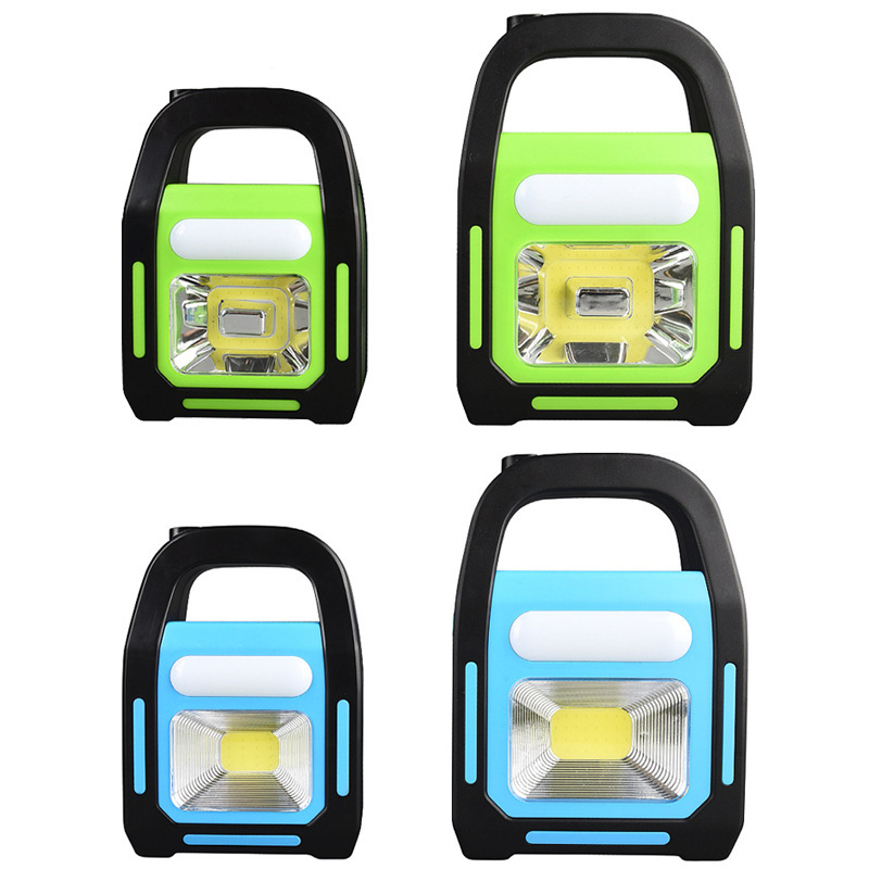 COB太阳能充电工作灯LED户外野营灯USB充电应急照明手提灯手电筒详情15