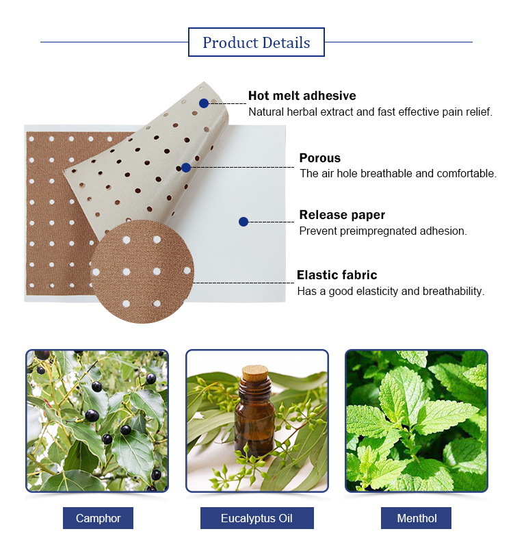 跨境专供止痛贴外用护理贴Pain relief Patch日常贴膏家用止痛贴详情7
