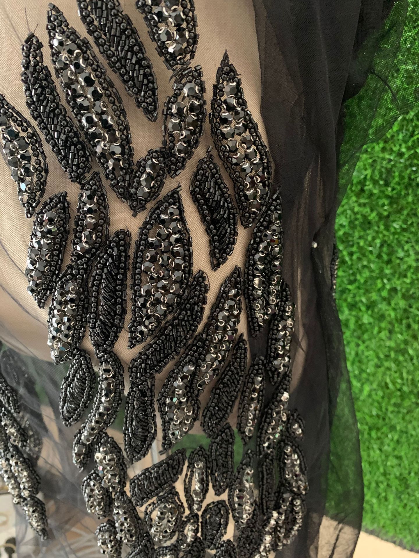 2022新款重手工贴花40*70CM婚纱礼服亮片贴花详情8