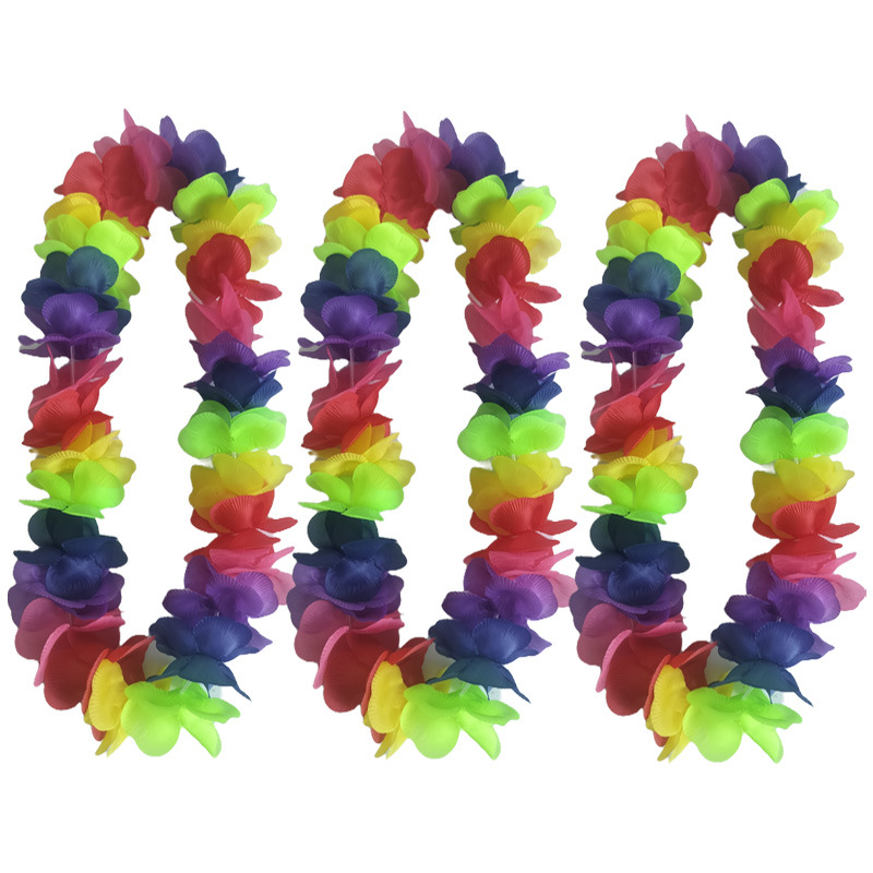 夏威夷桃花花环节日用品生日派对装饰品源头厂家现货供应详情2